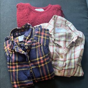 Girls Old Navy tunics and sweater dress lot